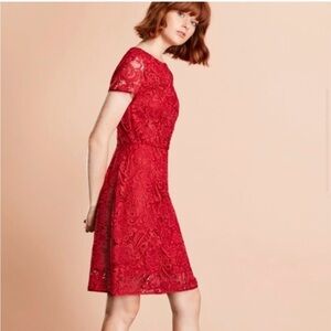 Brooks Brother Red Lace Dress, size 4, excellent condition